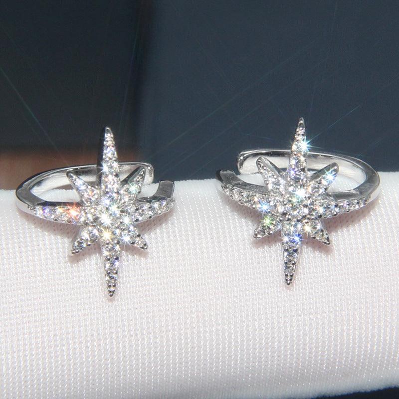 مشبك أذن نسائي  على شكل نجمة الأذن قطعتينEarringsمجوهرات ميون