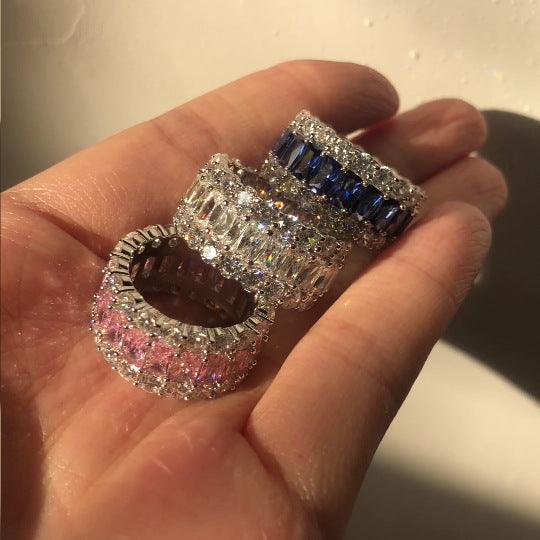 خاتم الماسي بحلقاتRingsمجوهرات ميون