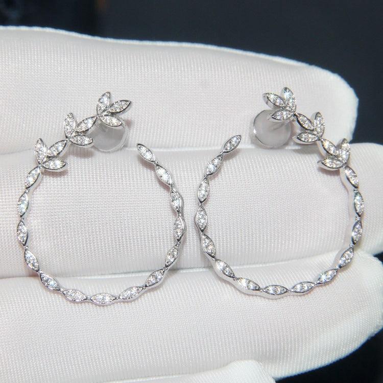 أقراط من الفسيفساء الماسيةEarringsمجوهرات ميون