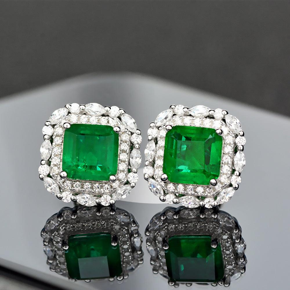 أقراط الزمرد الفاخرةEarringsمجوهرات ميون