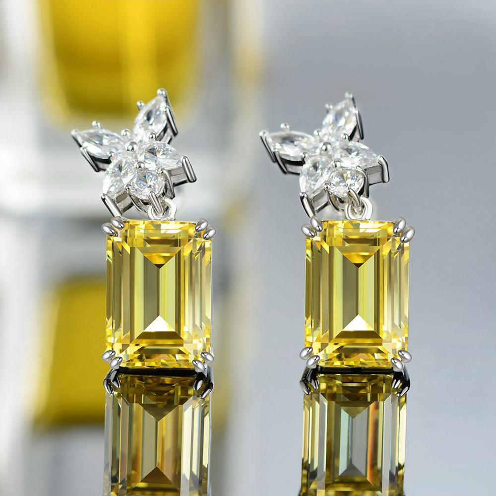 أقراط الزمرد الصفراءEarringsمجوهرات ميون