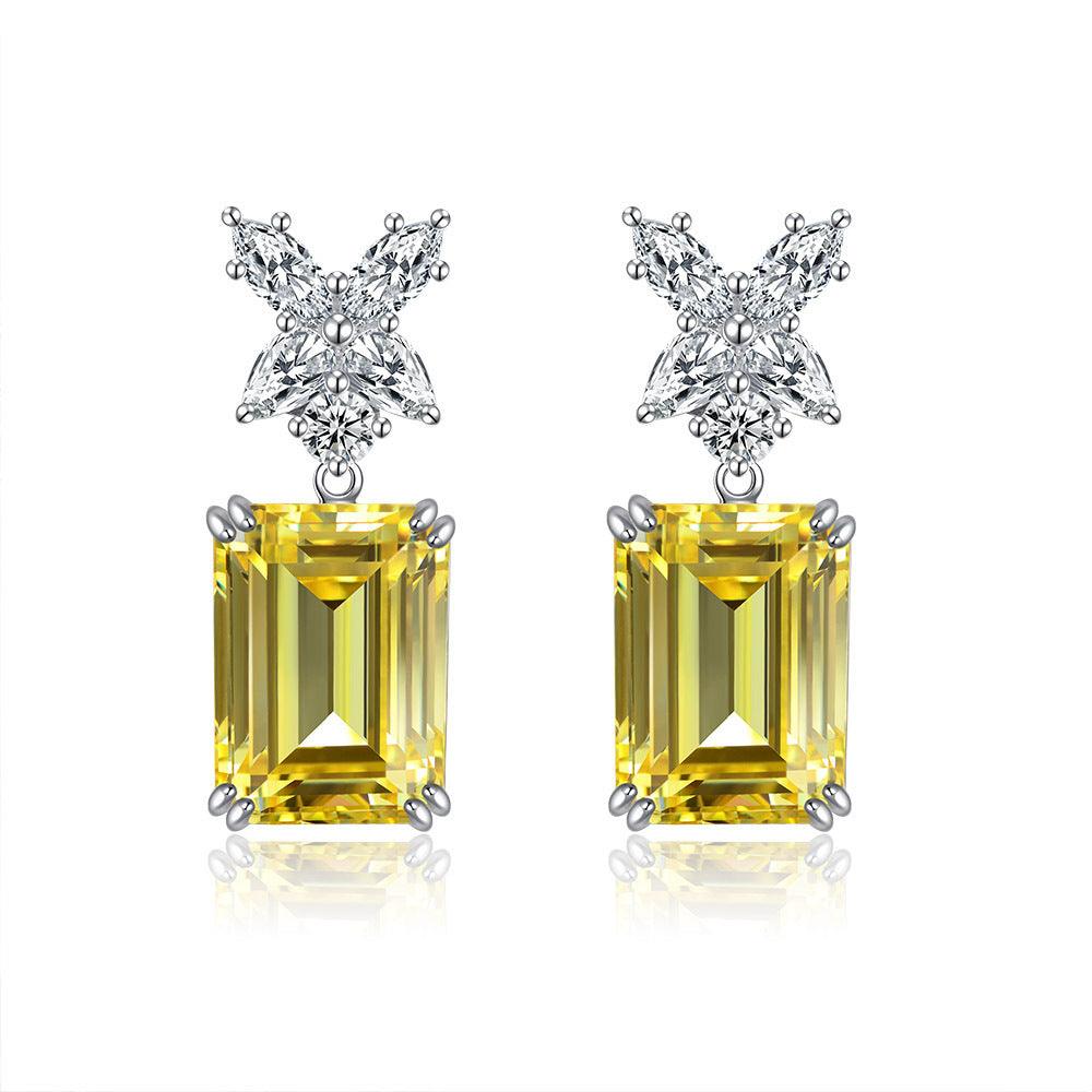 أقراط الزمرد الصفراءEarringsمجوهرات ميون
