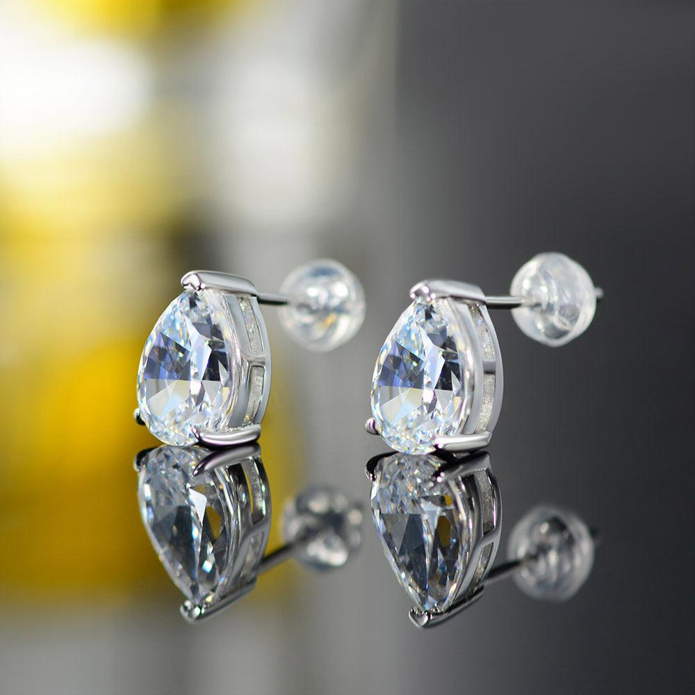 أقراط ماسية على شكل قطرة ماءEarringsمجوهرات ميون