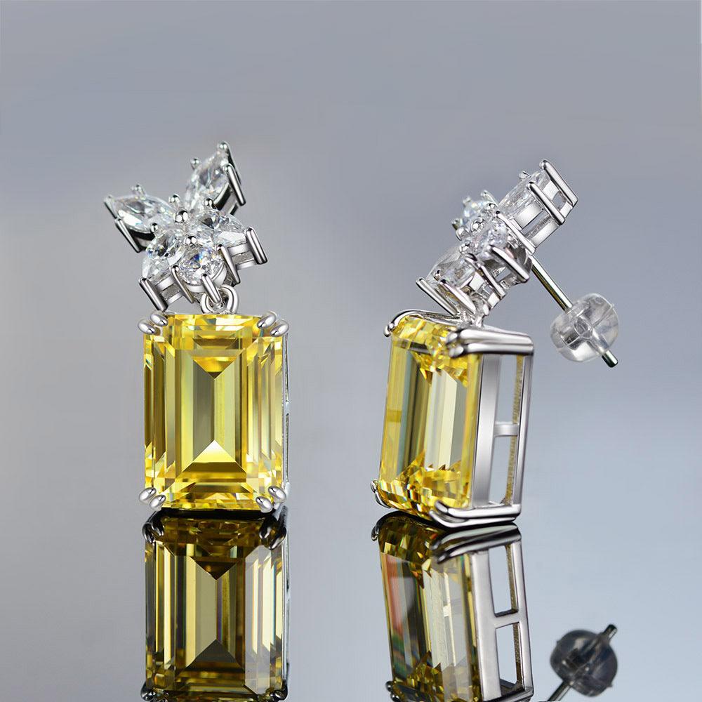 أقراط الزمرد الصفراءEarringsمجوهرات ميون