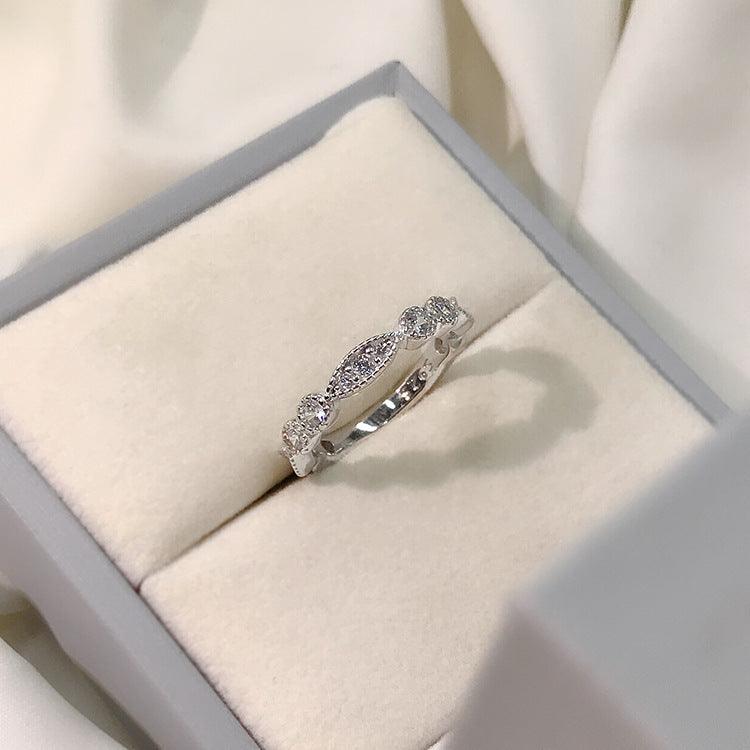 خاتم زفاف فضة الماسيRingsمجوهرات ميون