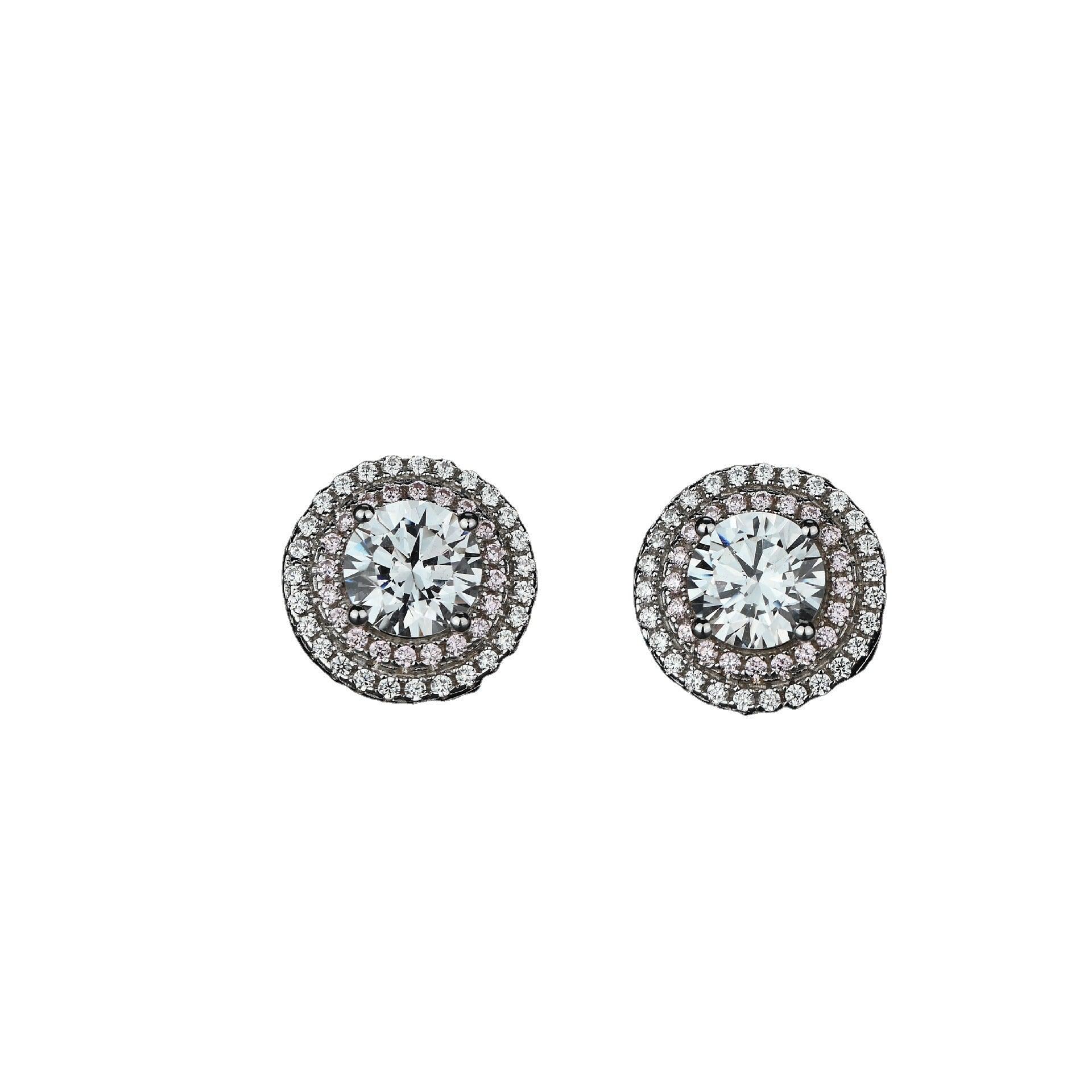 قرط دائري مرصع بالماساتEarringsمجوهرات ميون