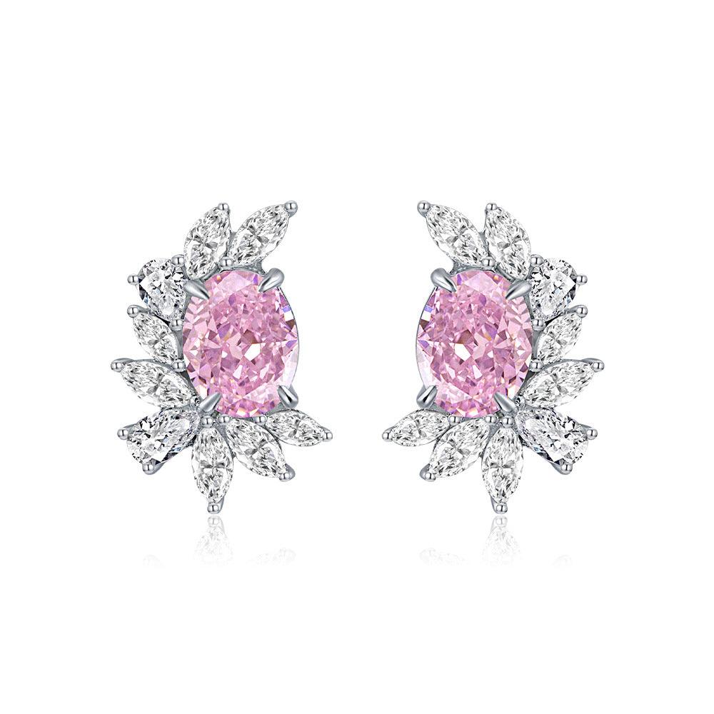أقراط ماسية زهرة الثلجEarringsمجوهرات ميون