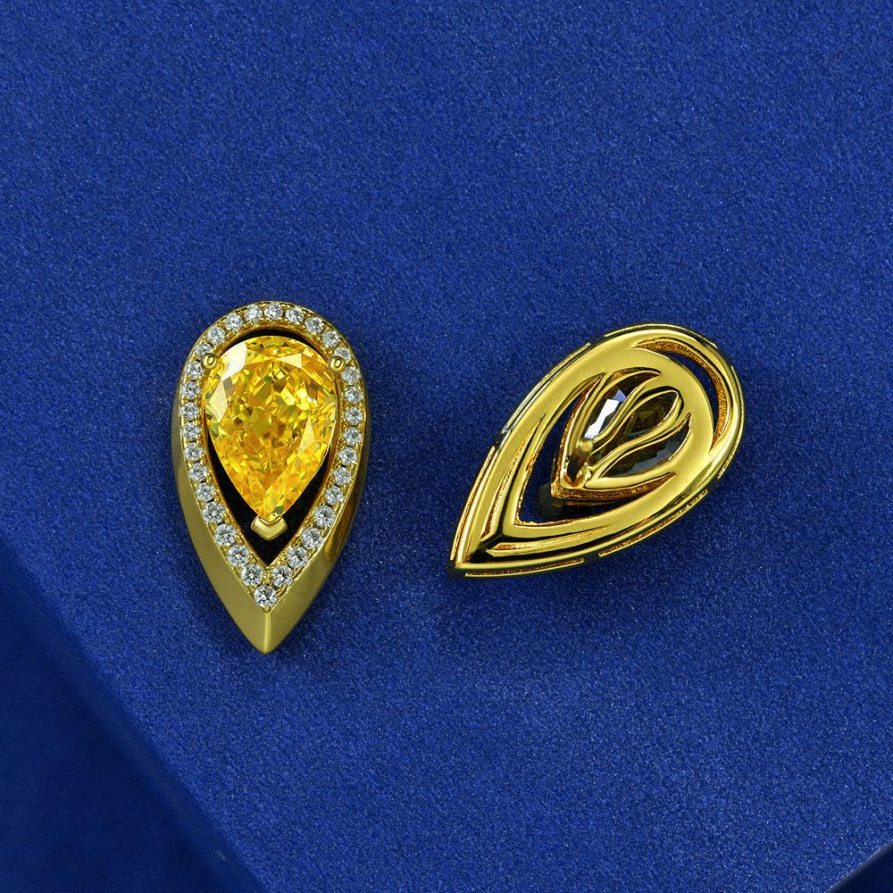 قرط أزهار ثلجية صفراءEarringsمجوهرات ميون