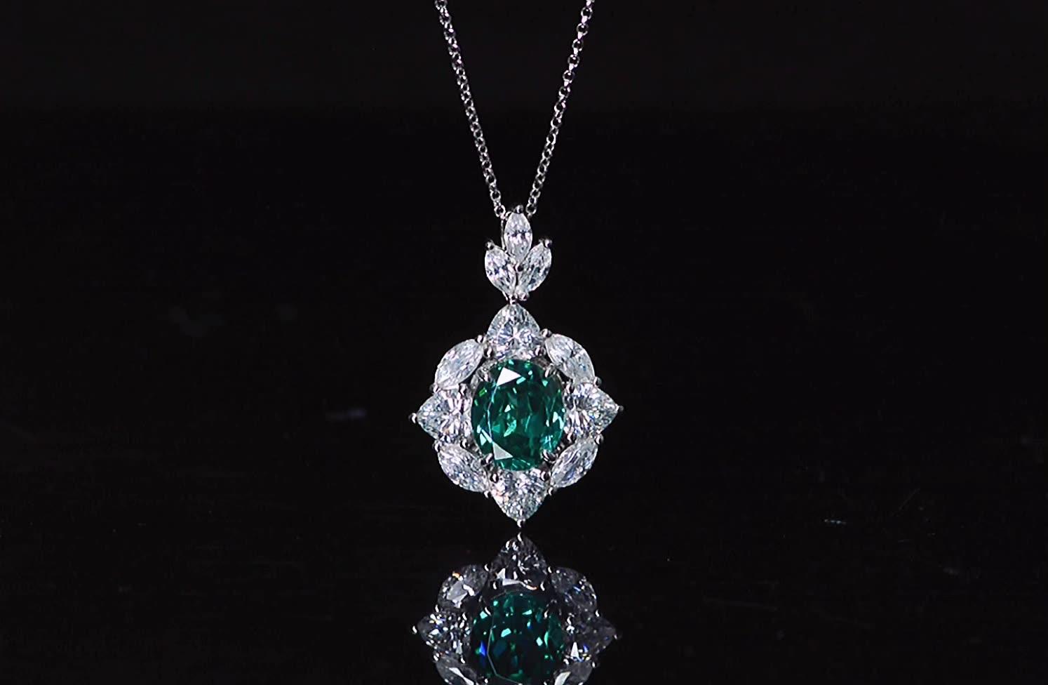 عقد بارايبا الأخضرNecklacesمجوهرات ميون