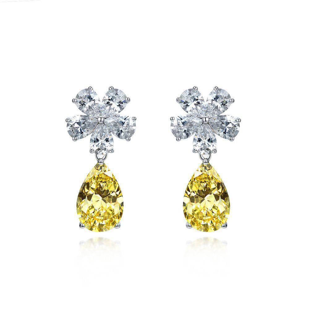أقراط ألماس قطرات ماءEarringsمجوهرات ميون