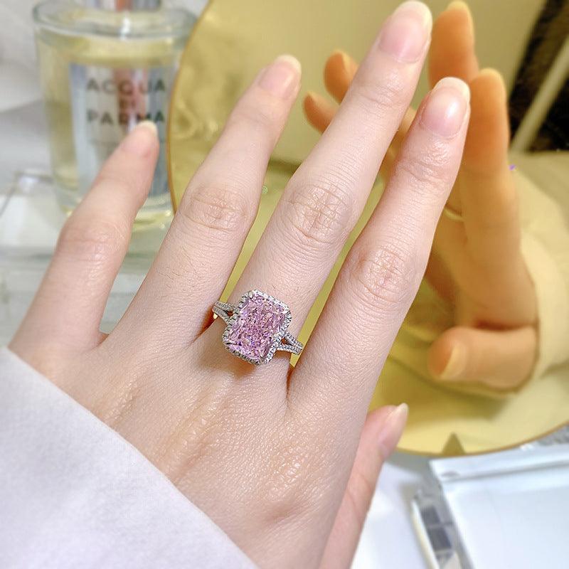 قطع أزهار ثلجية خاتم ألماسRingsمجوهرات ميون