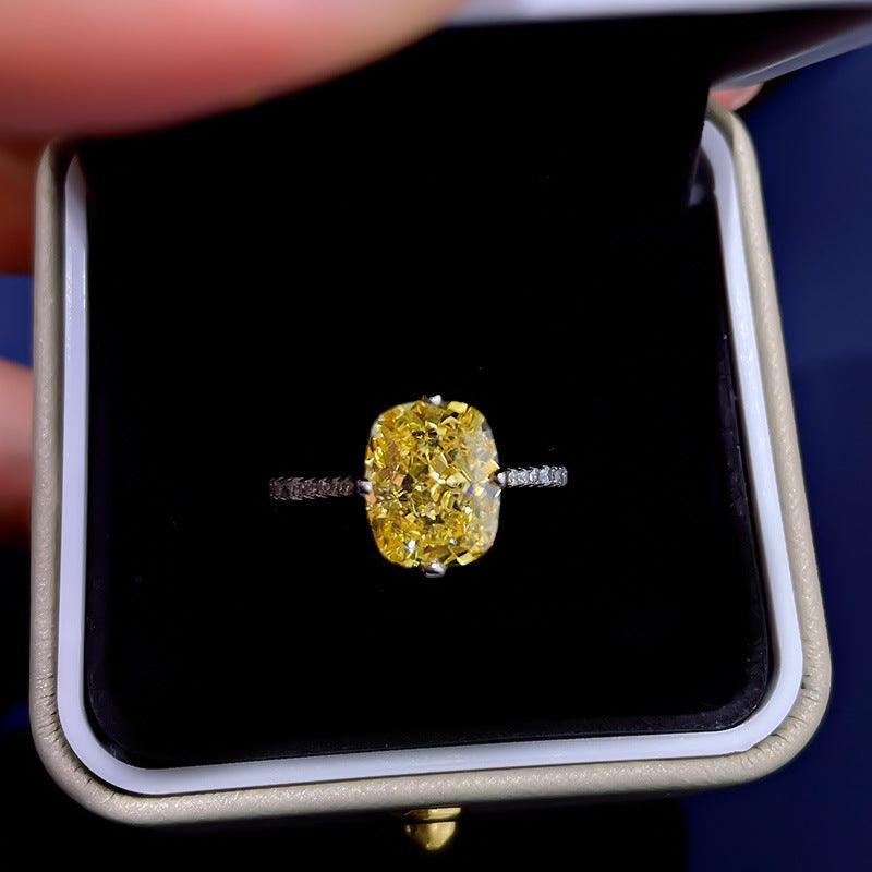خاتم الماس اصفر بتصميم عصريRingsمجوهرات ميون