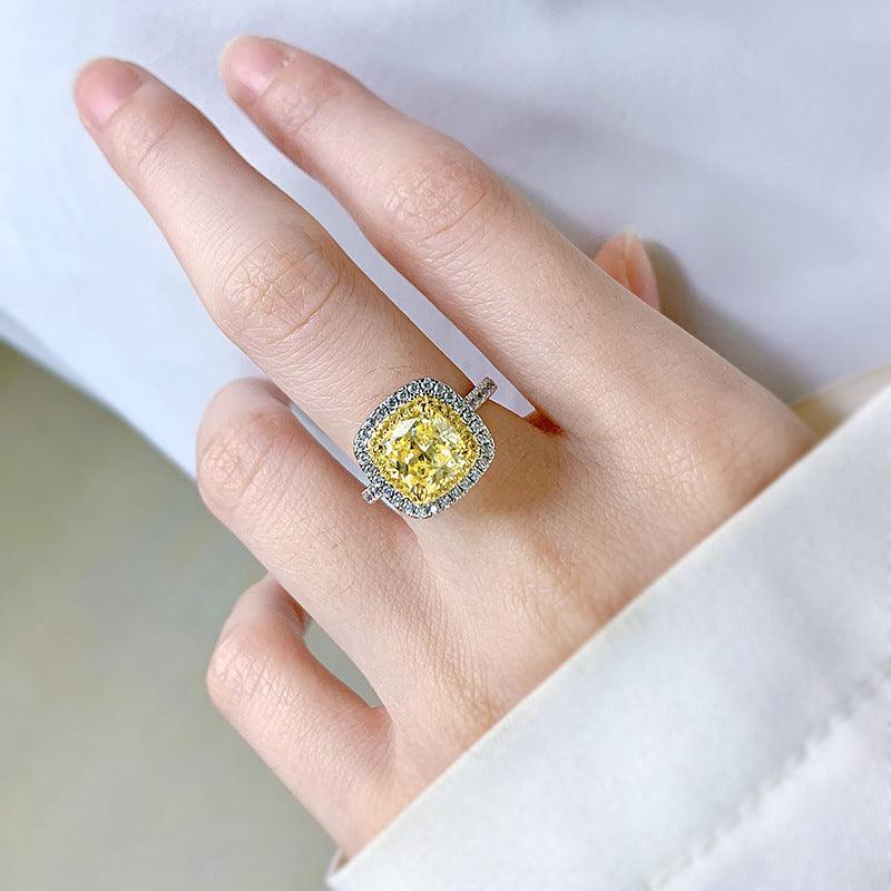 خاتم الماس فضة استرليني نقيRingsمجوهرات ميون