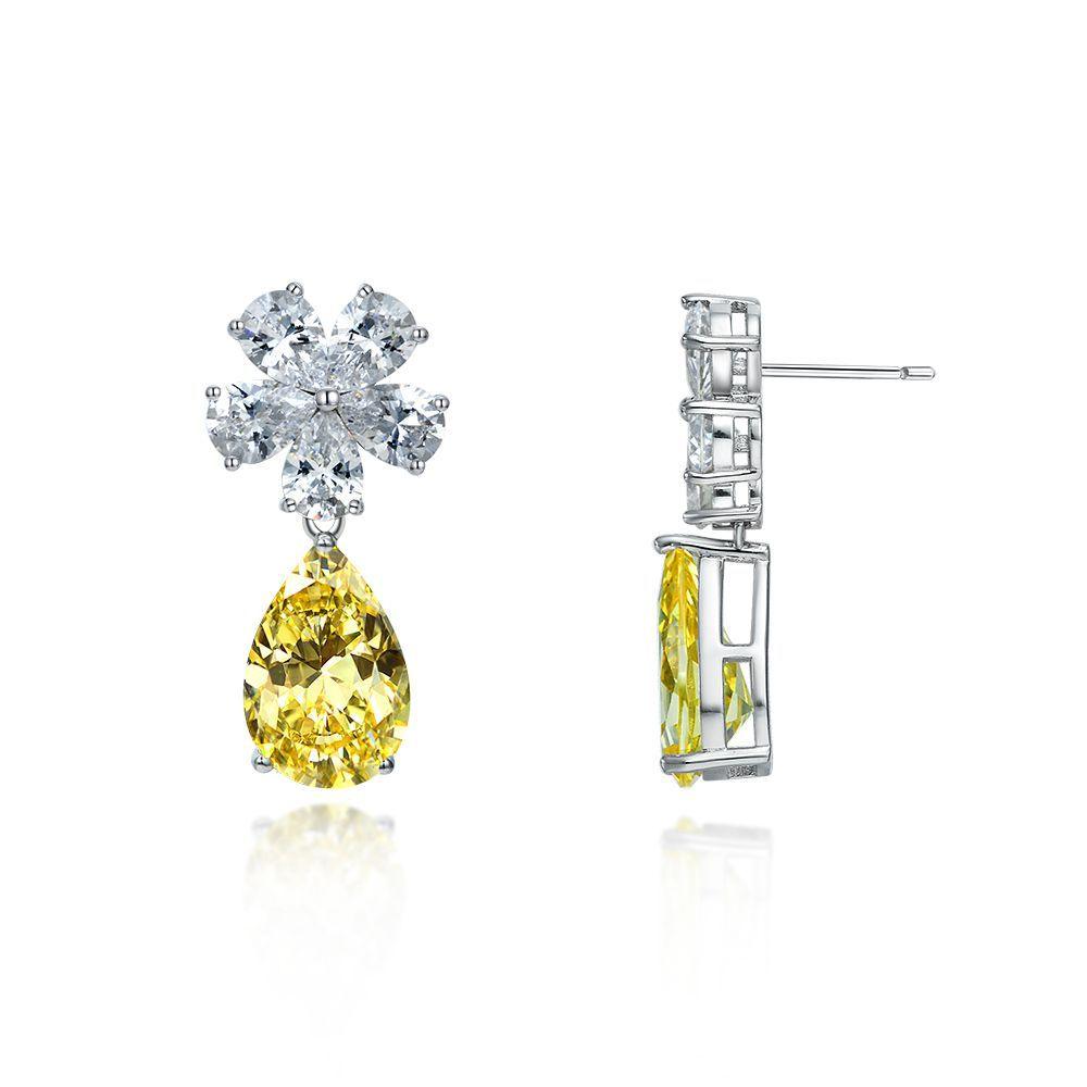 أقراط ألماس قطرات ماءEarringsمجوهرات ميون