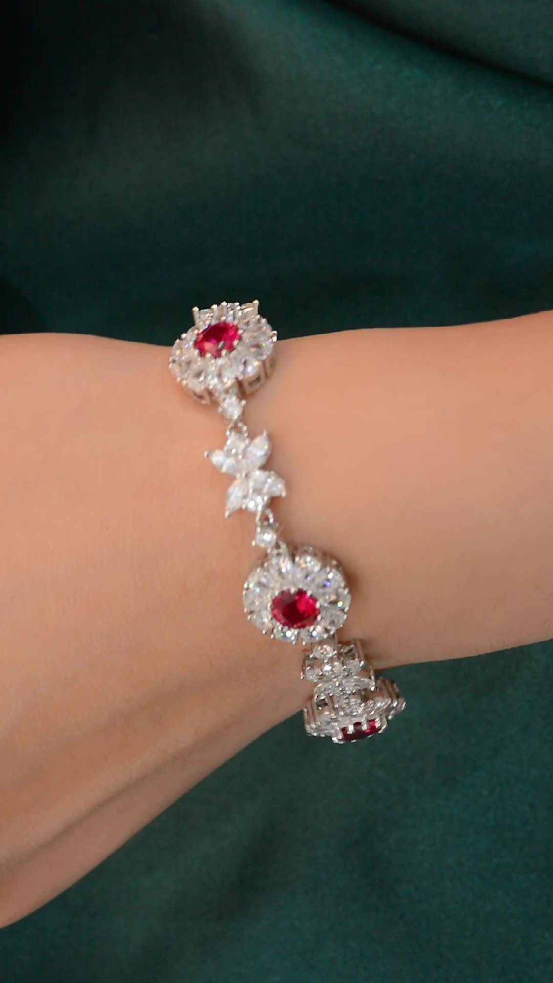 سوار الياقوت الأحمر الفاخرBraceletsمجوهرات ميون