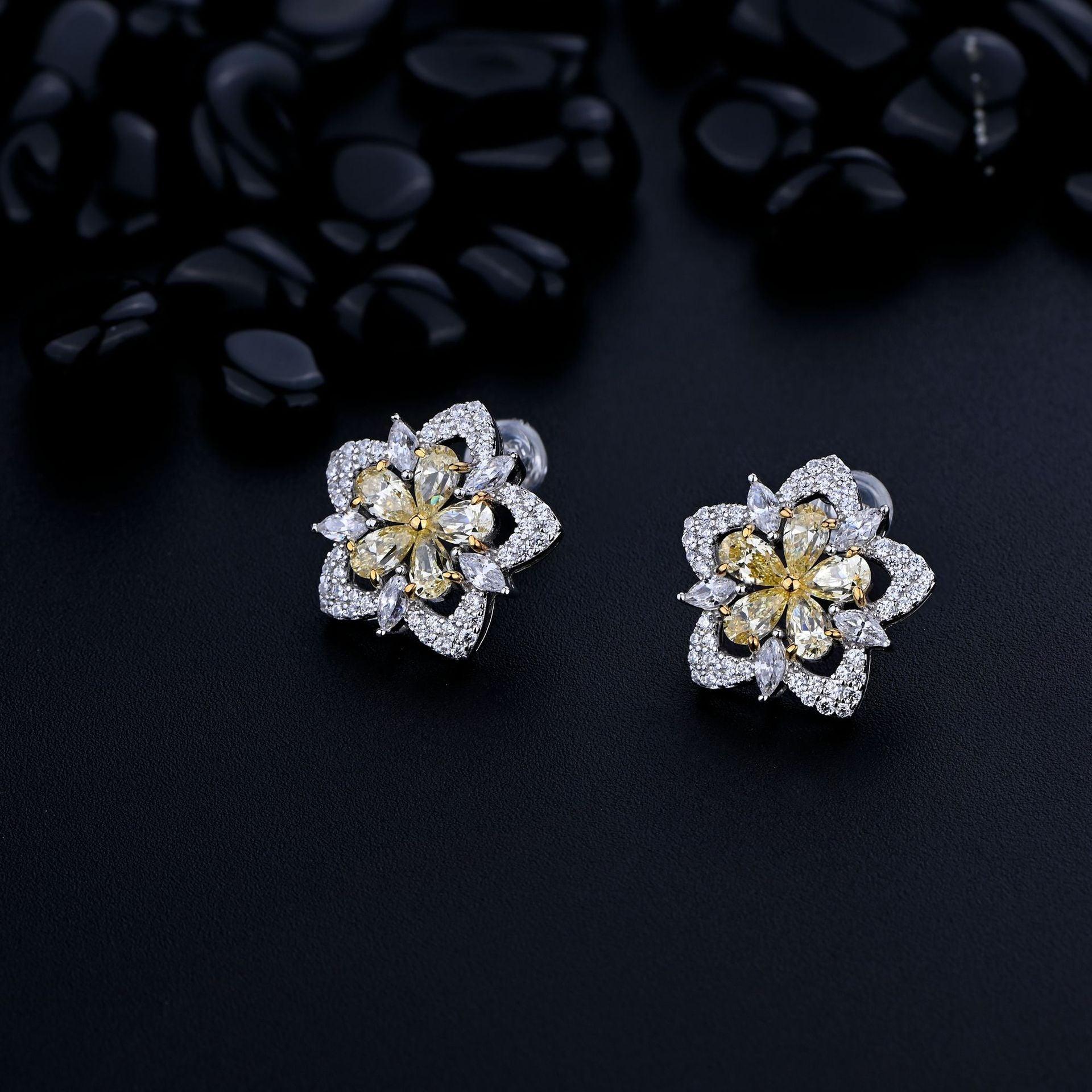 أقراط الزهرة الصيفيةEarringsمجوهرات ميون
