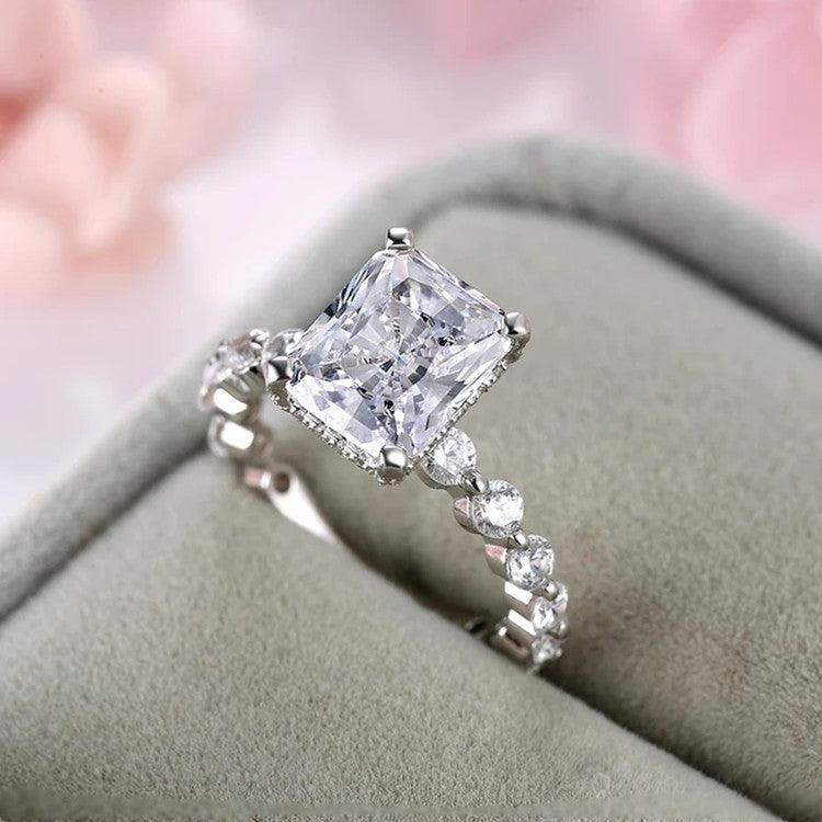 خاتم زفاف فضة الماسيRingsمجوهرات ميون