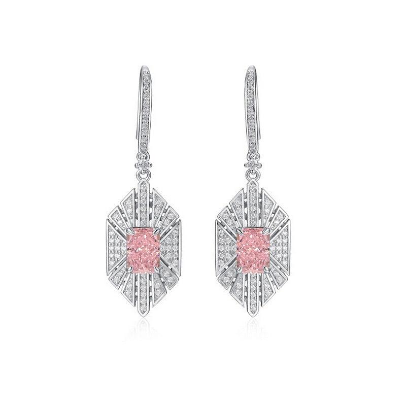 أقراط اوراق الشجر 4.2ct عالية الكربون فاخرةEarringsمجوهرات ميون