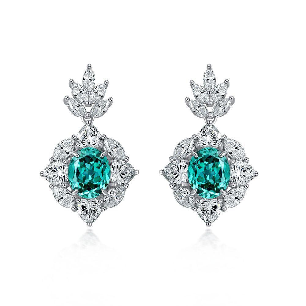 قرط بارايبا الأخضرEarringsمجوهرات ميون