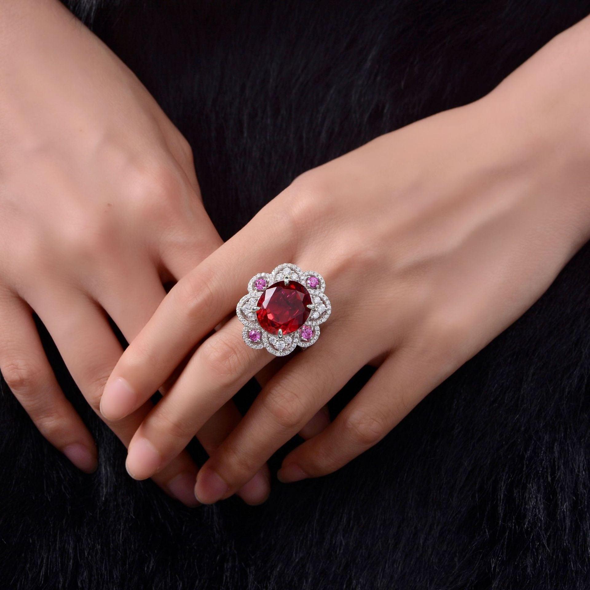 خاتم ماسي بحجر بيضاويRingsمجوهرات ميون