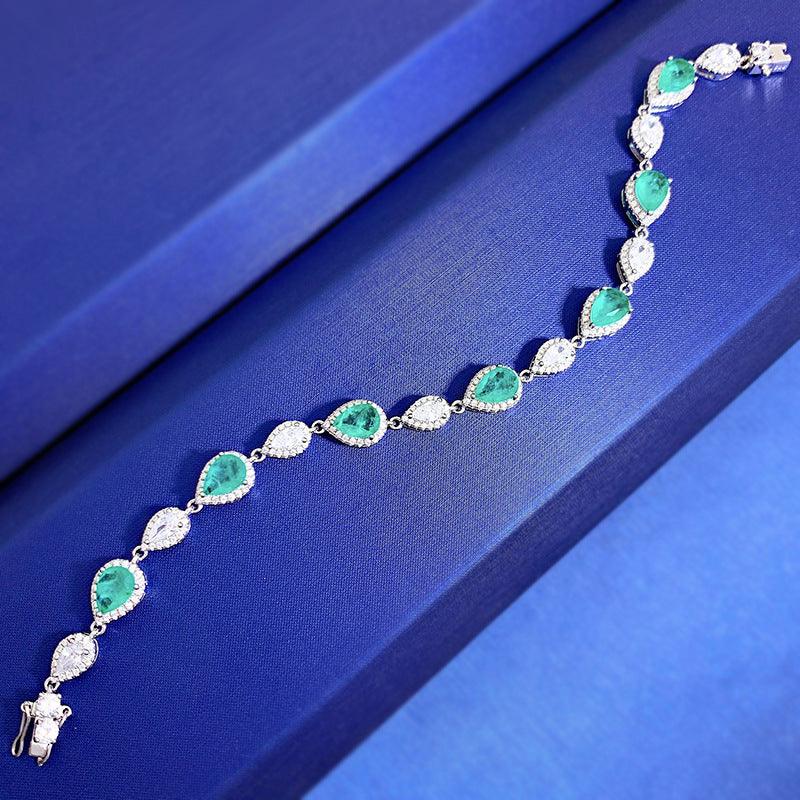 سوار الزمرد 5 * 7  1 قيراط سوار برابياBraceletsمجوهرات ميون