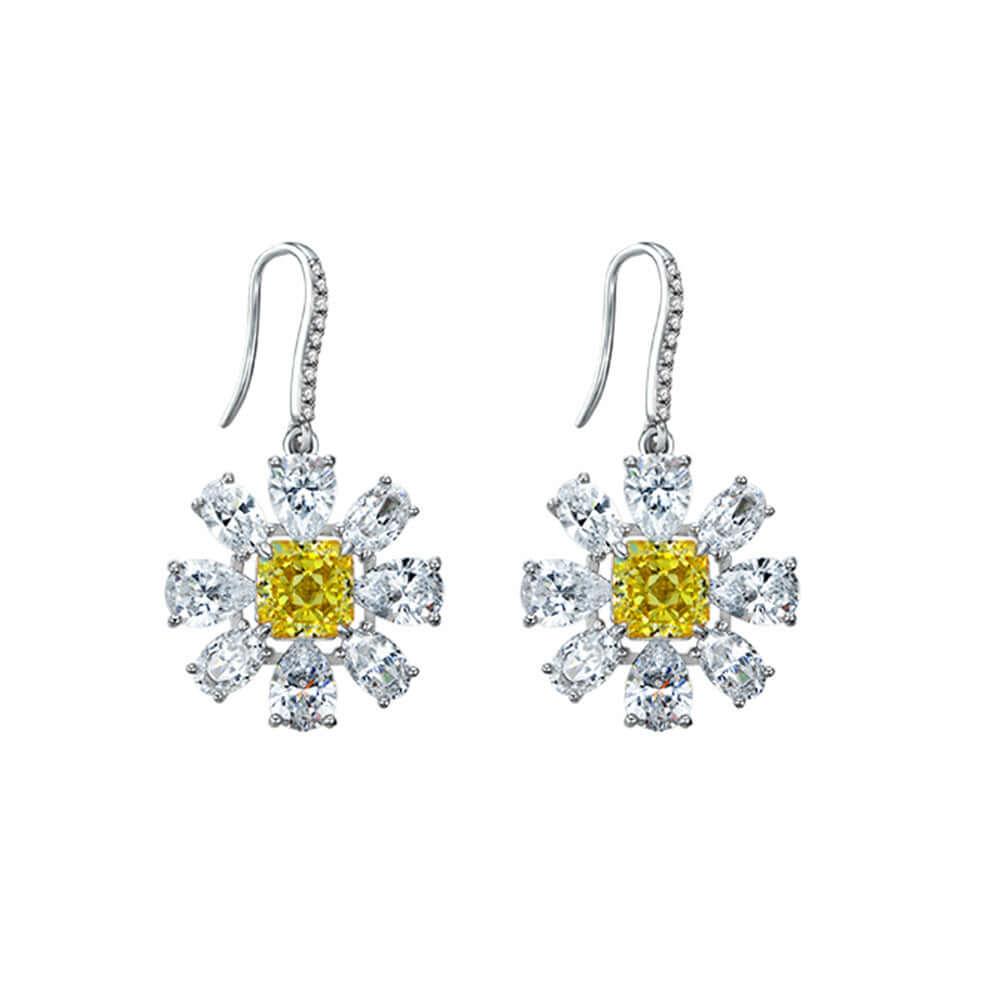 أقراط ألماس الأقحوانEarringsمجوهرات ميون