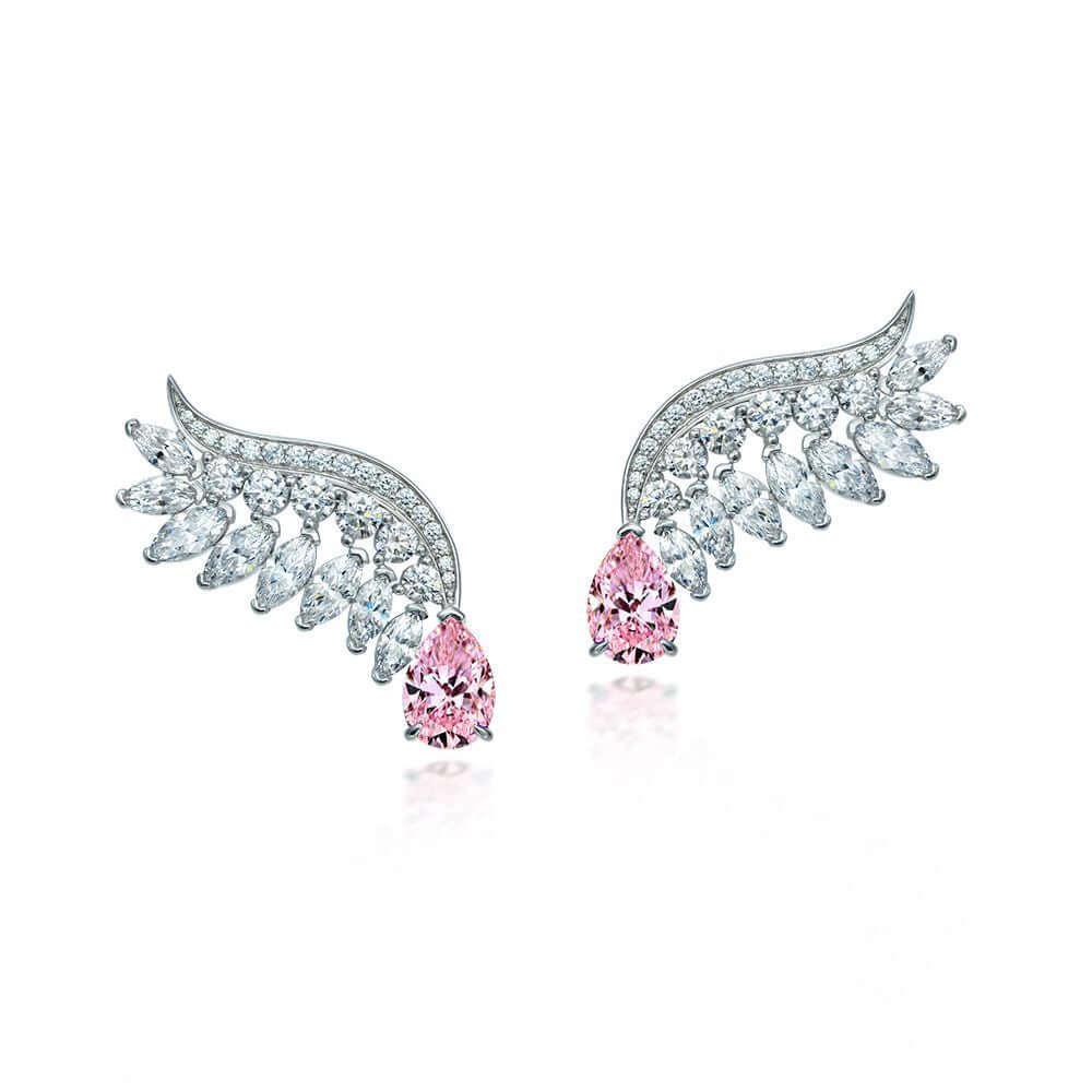 أقراط أجنحة الملاك الماسيةEarringsمجوهرات ميون