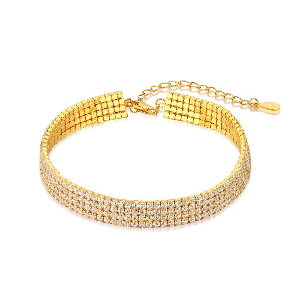 سوار من الفضة  عالي الجودة 4 طبقتاتBraceletsمجوهرات ميون