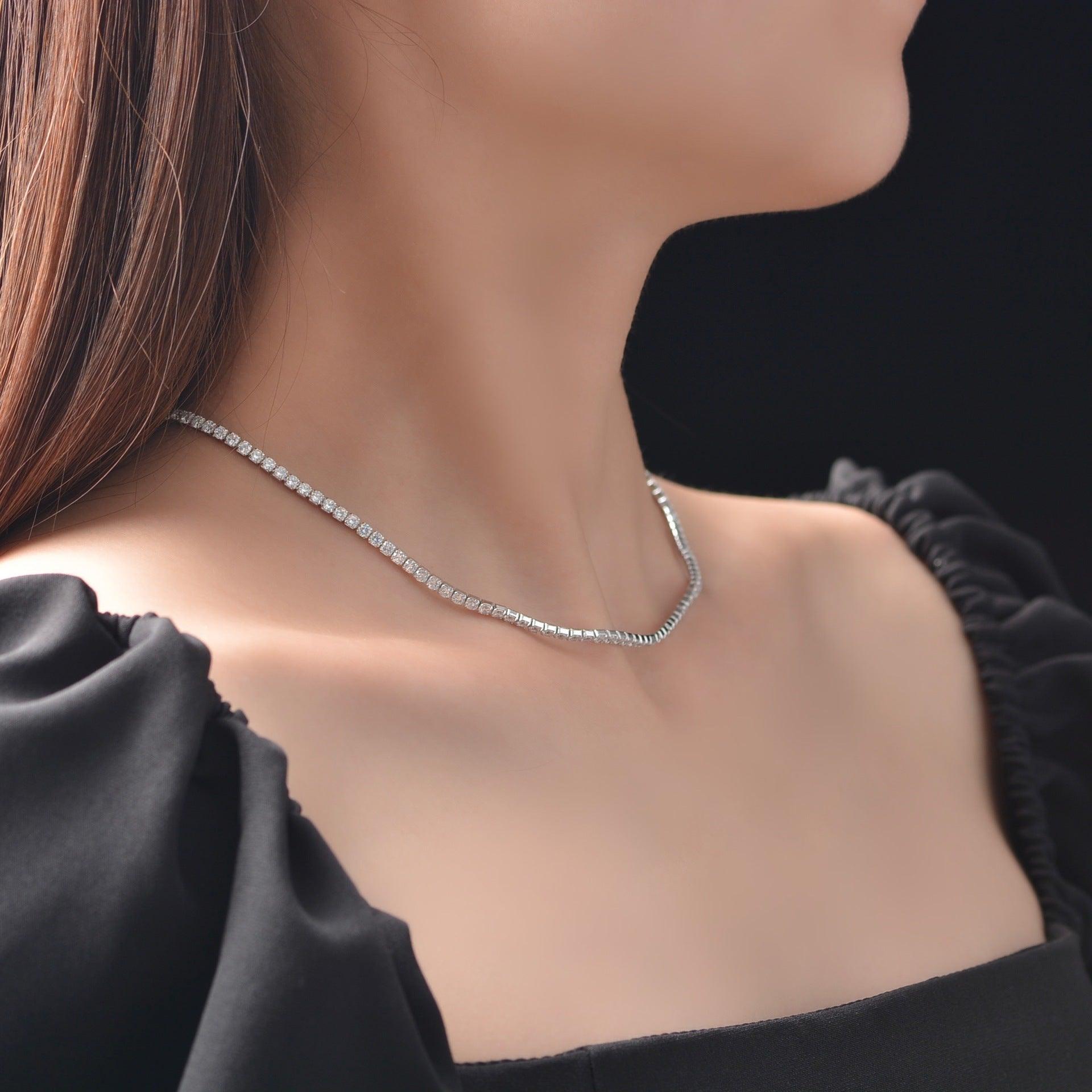 عقد تنس بالماسات صغيرهNecklacesمجوهرات ميون