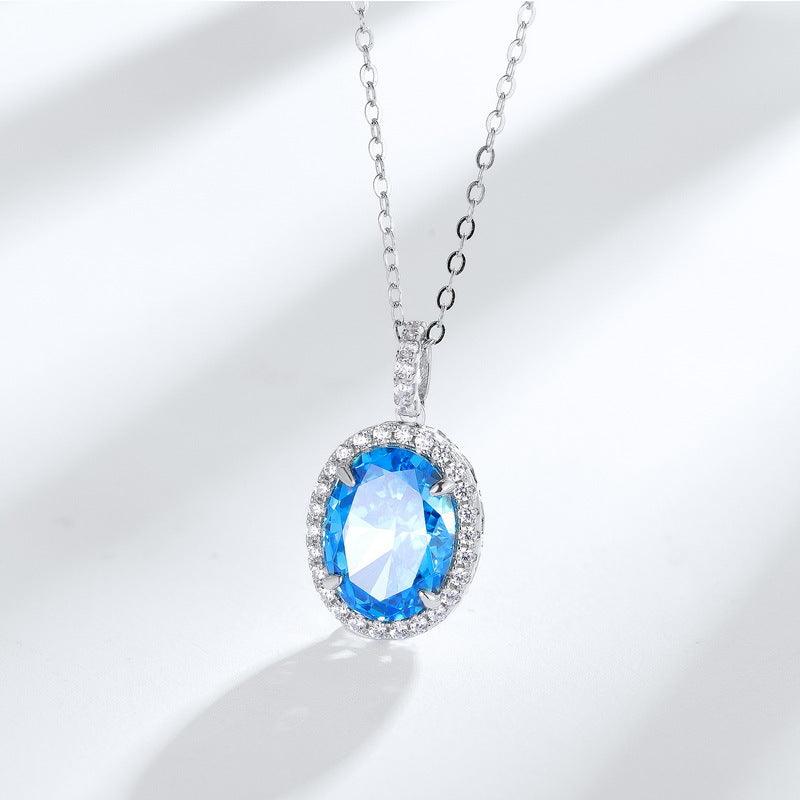 قلادة ألماس كربوني عالي شكل بيضاويNecklacesمجوهرات ميون