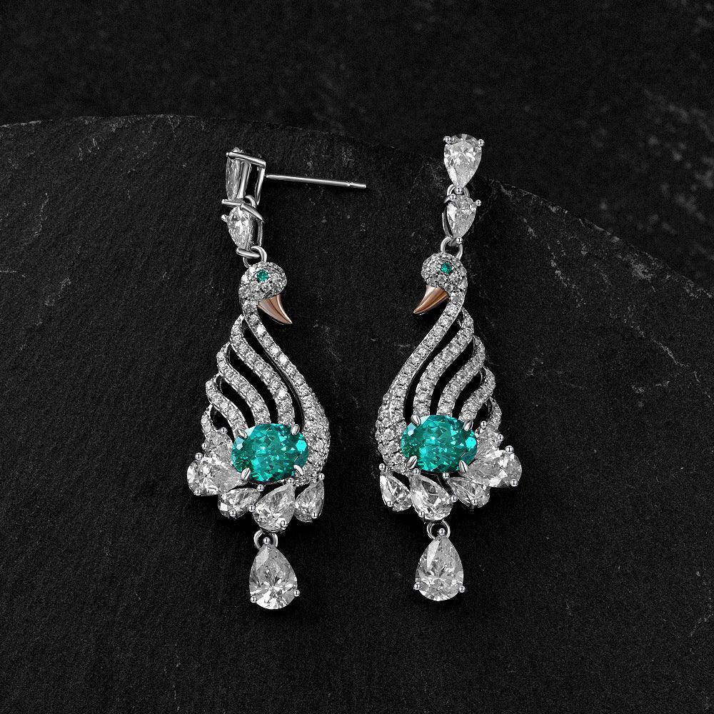 قرط البجعة الماسيةEarringsمجوهرات ميون