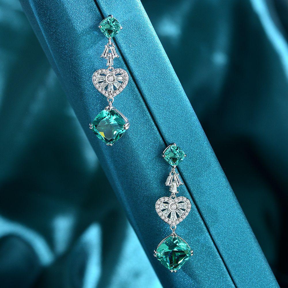 أقراط بارايبا خضراءEarringsمجوهرات ميون