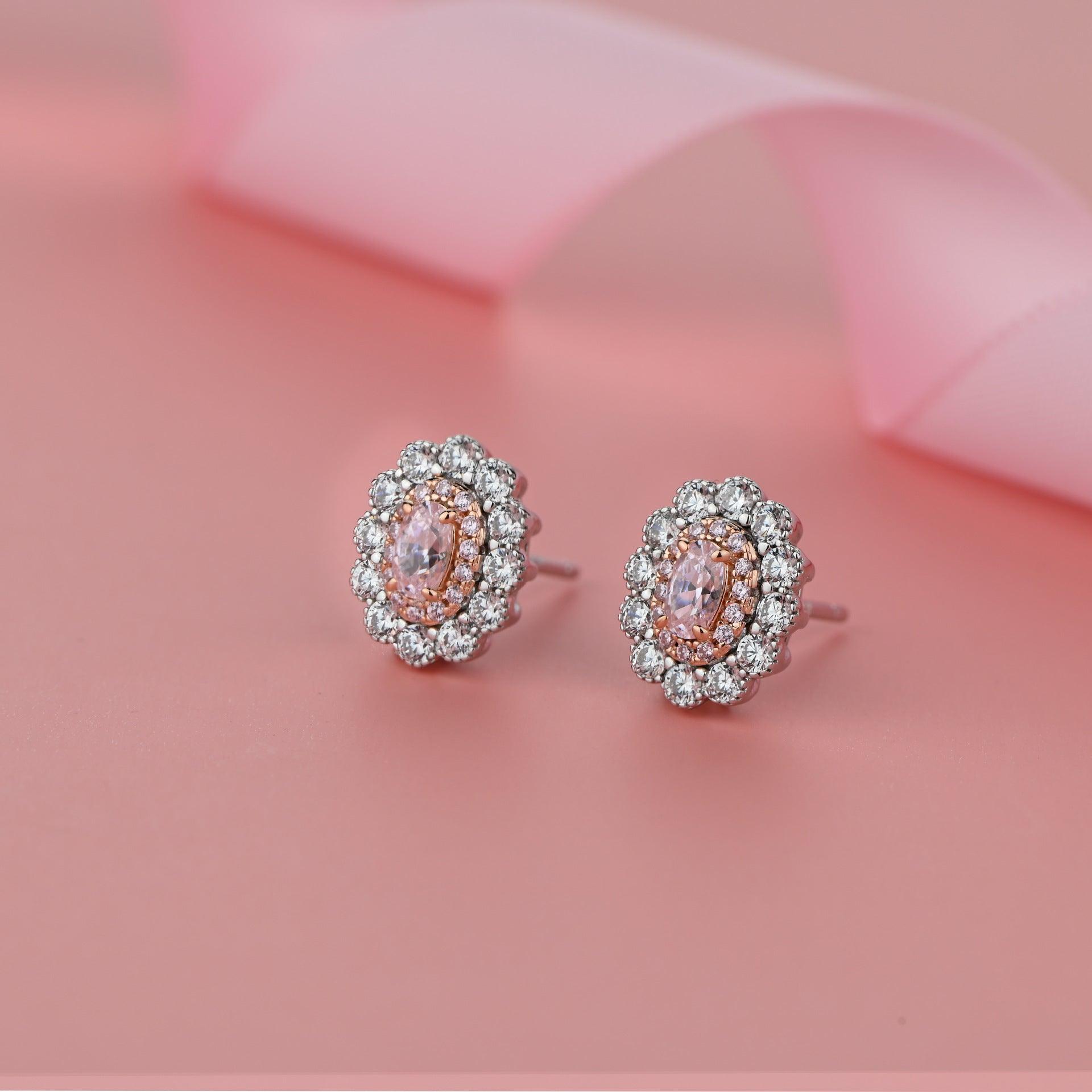 قرط الماسة الدائريةEarringsمجوهرات ميون