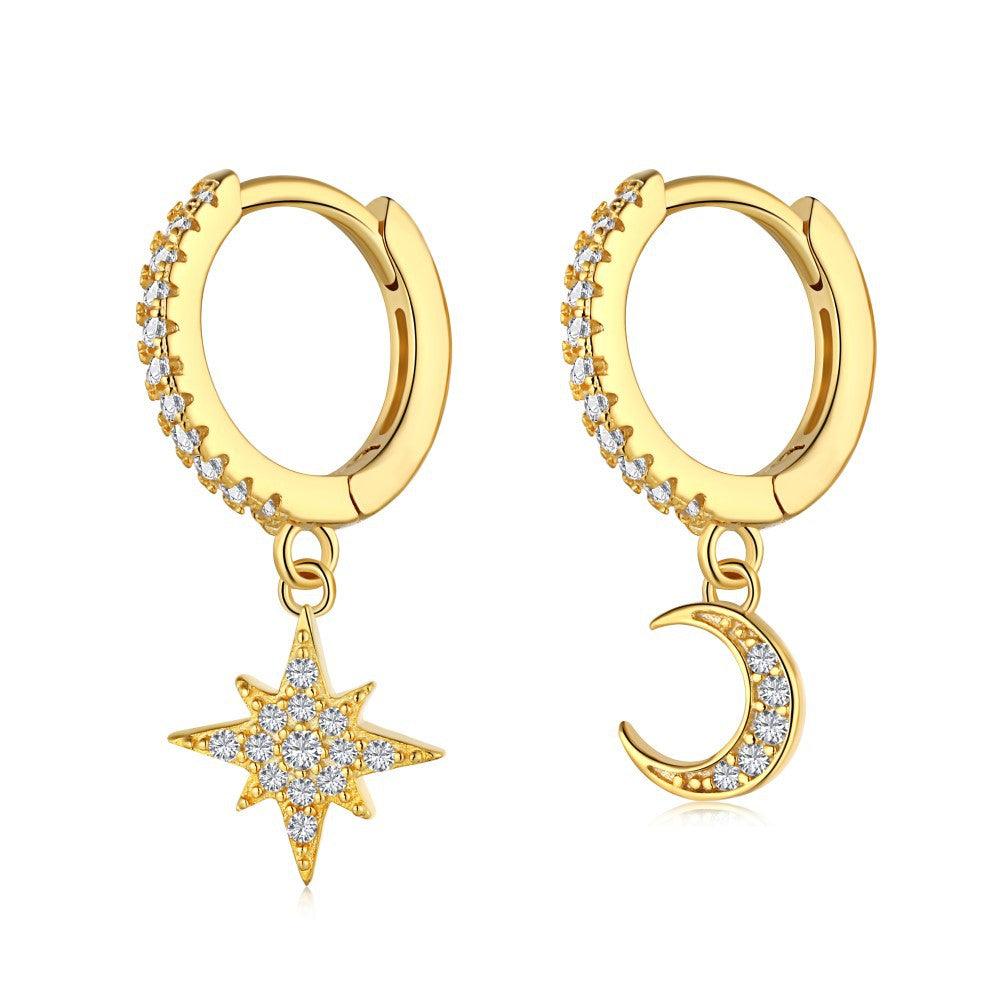 أقراط لاكي ستار من الفضةEarringsمجوهرات ميون