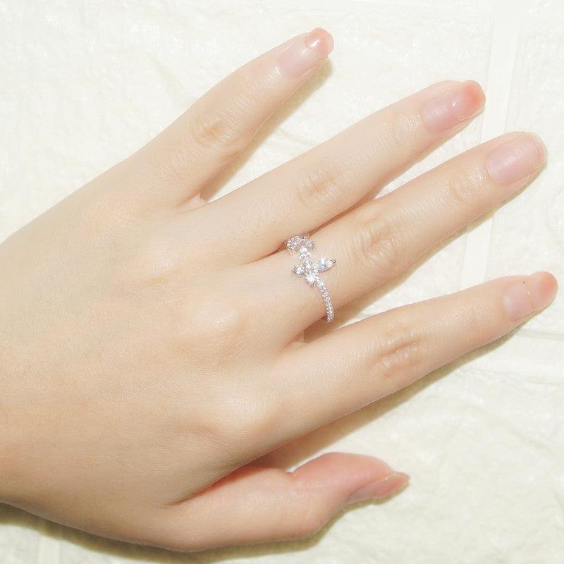 خاتم فراشتين مرصعRingsمجوهرات ميون
