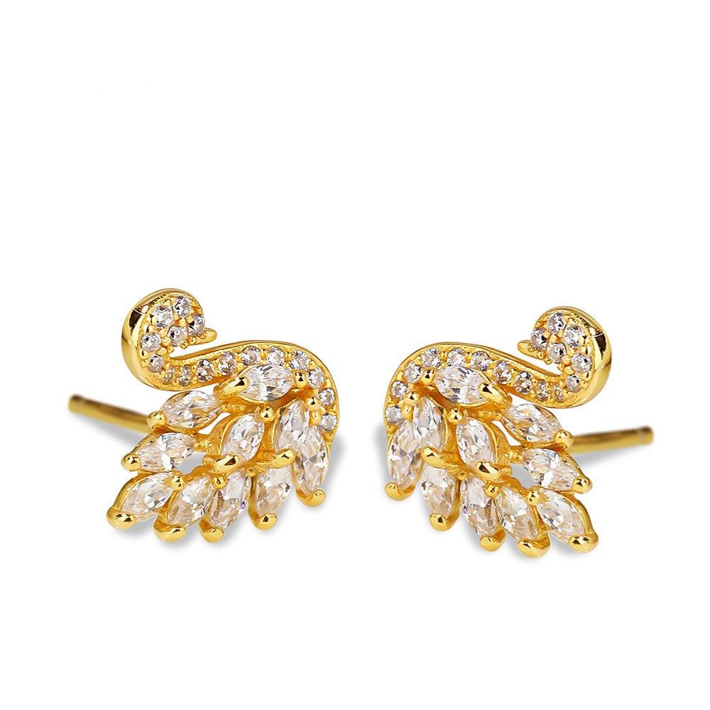 أقراط البجعة البيضاءEarringsمجوهرات ميون