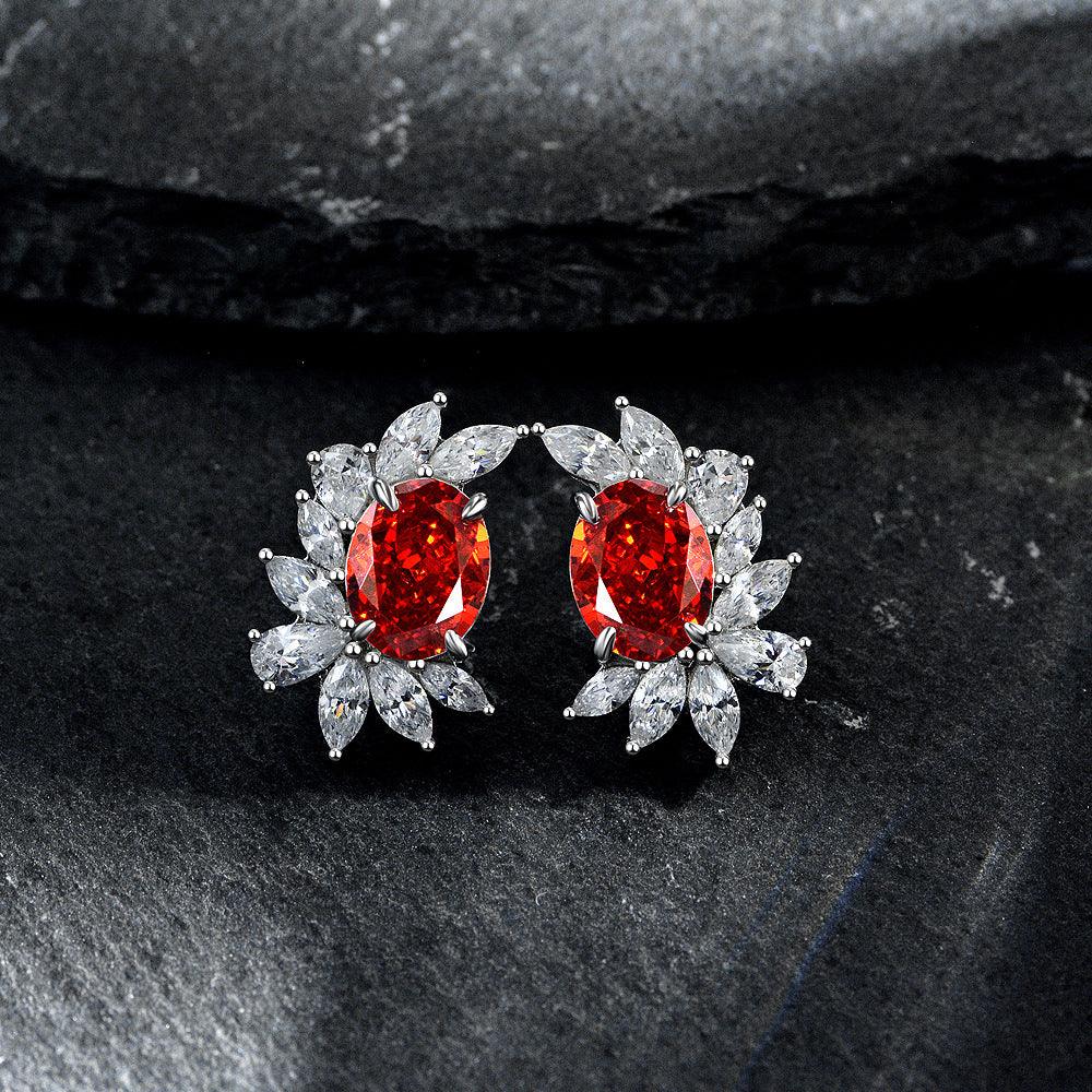 أقراط ماسية زهرة الثلجEarringsمجوهرات ميون
