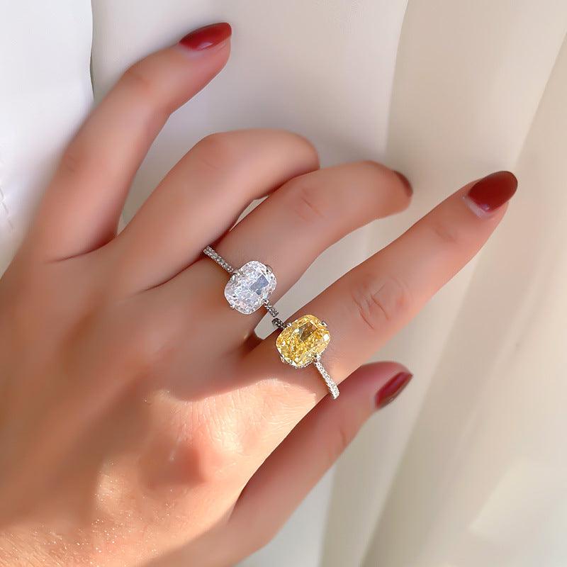خاتم الماس اصفر بتصميم عصريRingsمجوهرات ميون