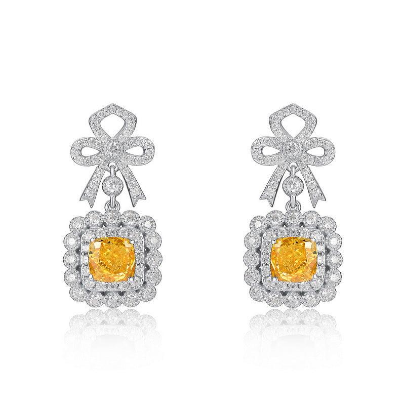 أقراط فيونكة من الماس الفاخرEarringsمجوهرات ميون