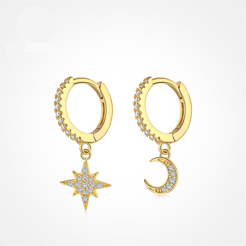 أقراط لاكي ستار من الفضةEarringsمجوهرات ميون
