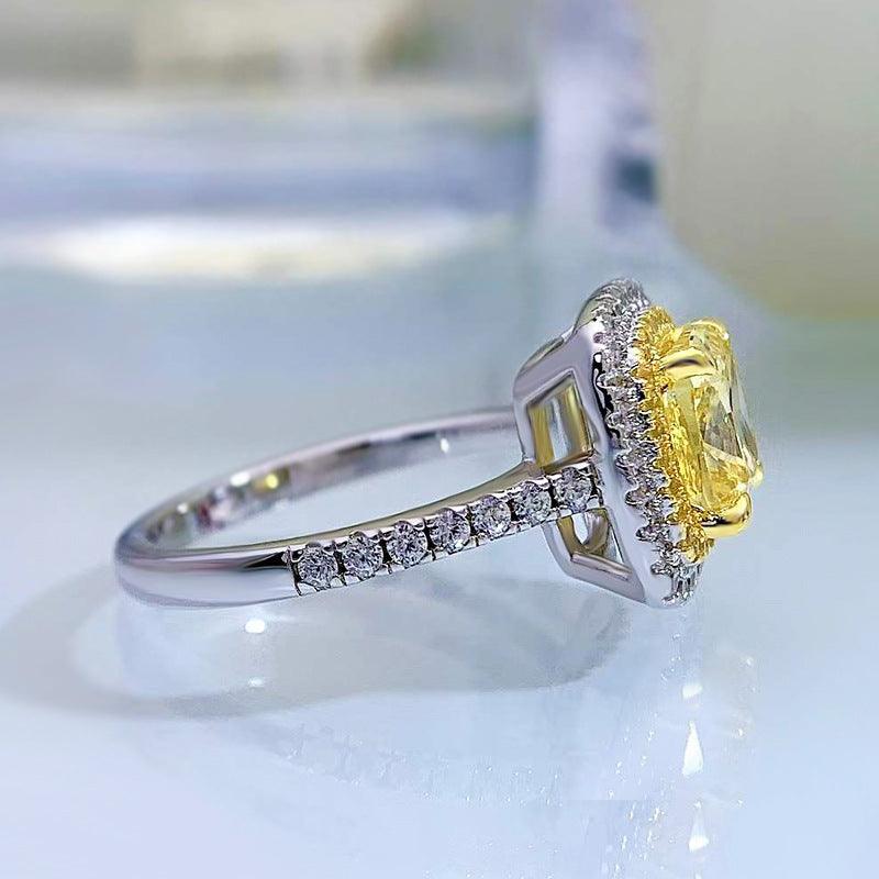 خاتم الماس فضة استرليني نقيRingsمجوهرات ميون