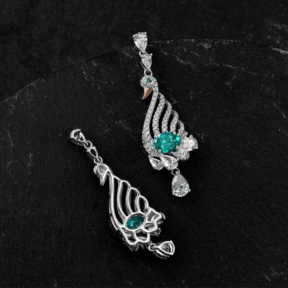 قرط البجعة الماسيةEarringsمجوهرات ميون