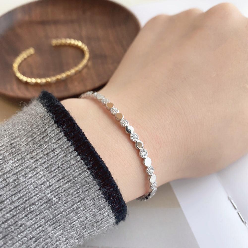 سوار قرص العسل مع الماسBraceletsمجوهرات ميون