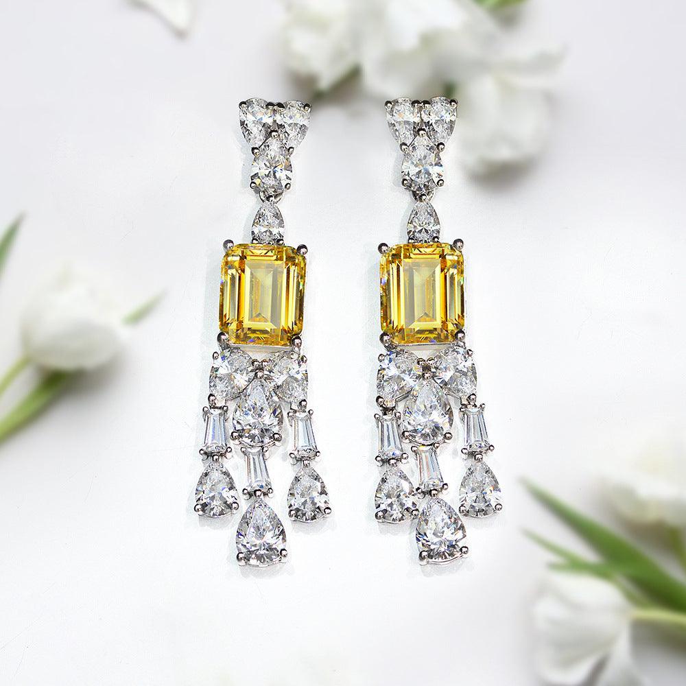 أقراط فضية أنيقة ريتروEarringsمجوهرات ميون