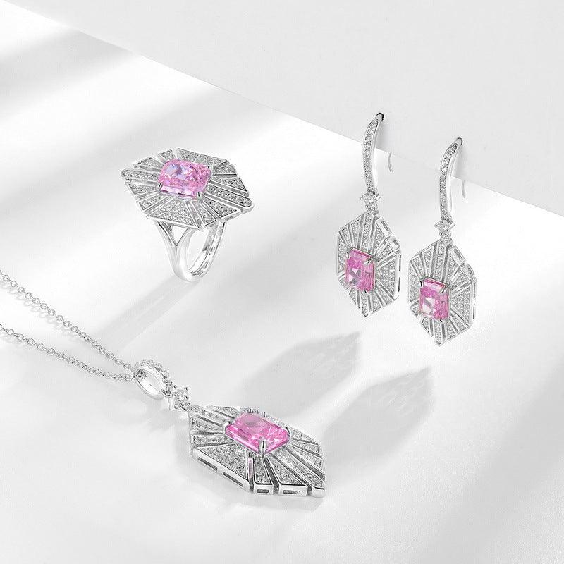 أقراط اوراق الشجر 4.2ct عالية الكربون فاخرةEarringsمجوهرات ميون