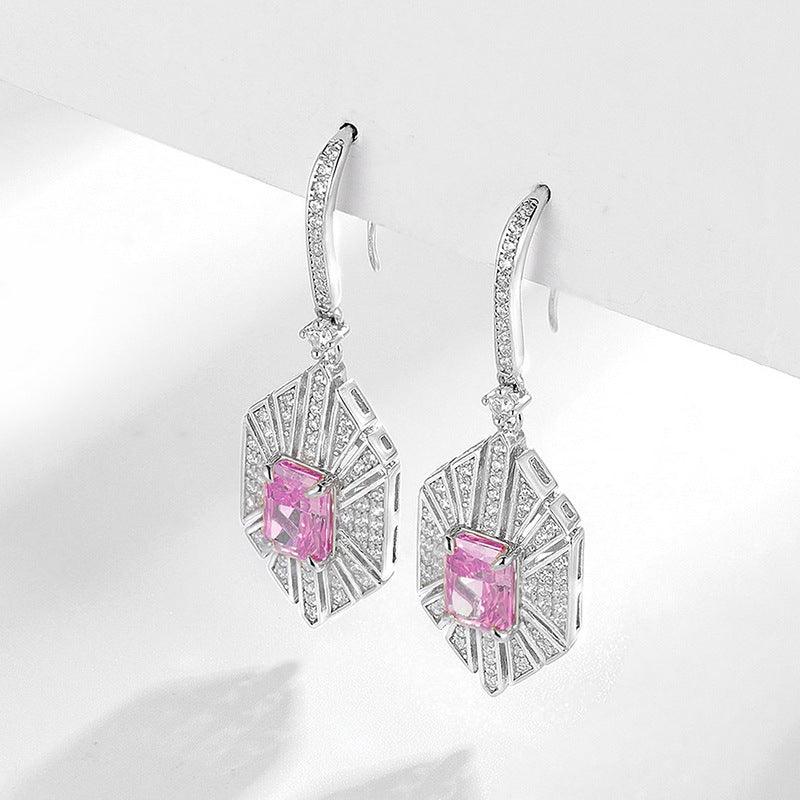 أقراط اوراق الشجر 4.2ct عالية الكربون فاخرةEarringsمجوهرات ميون