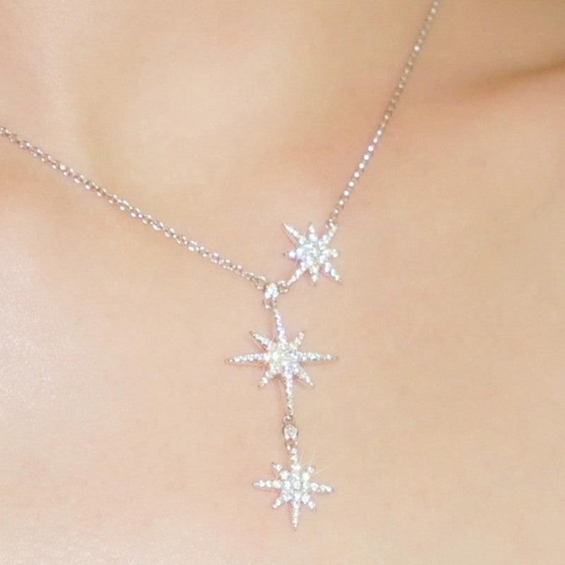 قلادة من الفضة على شكل نجمةNecklaceمجوهرات ميون