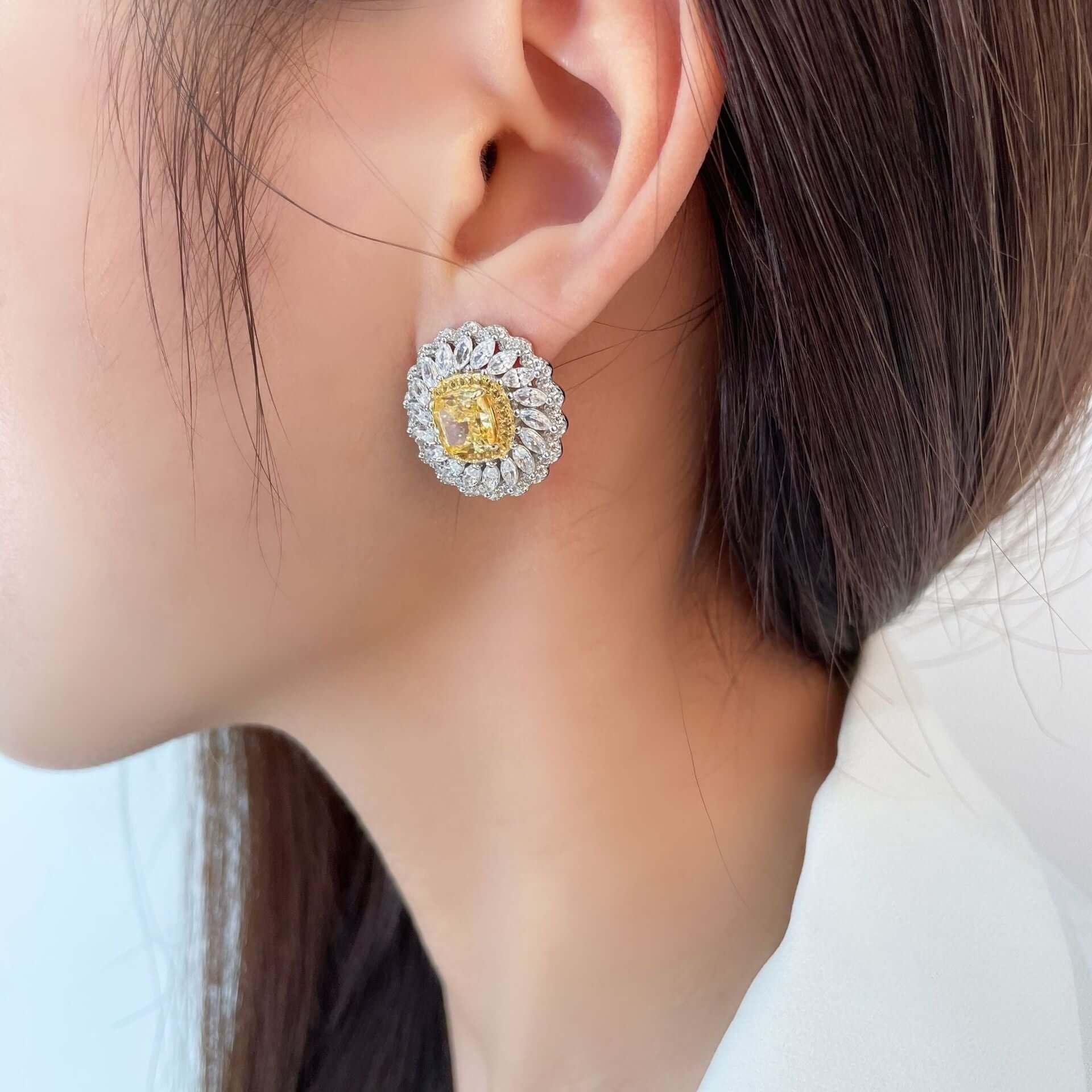 أقراط أقحوانEarringsمجوهرات ميون