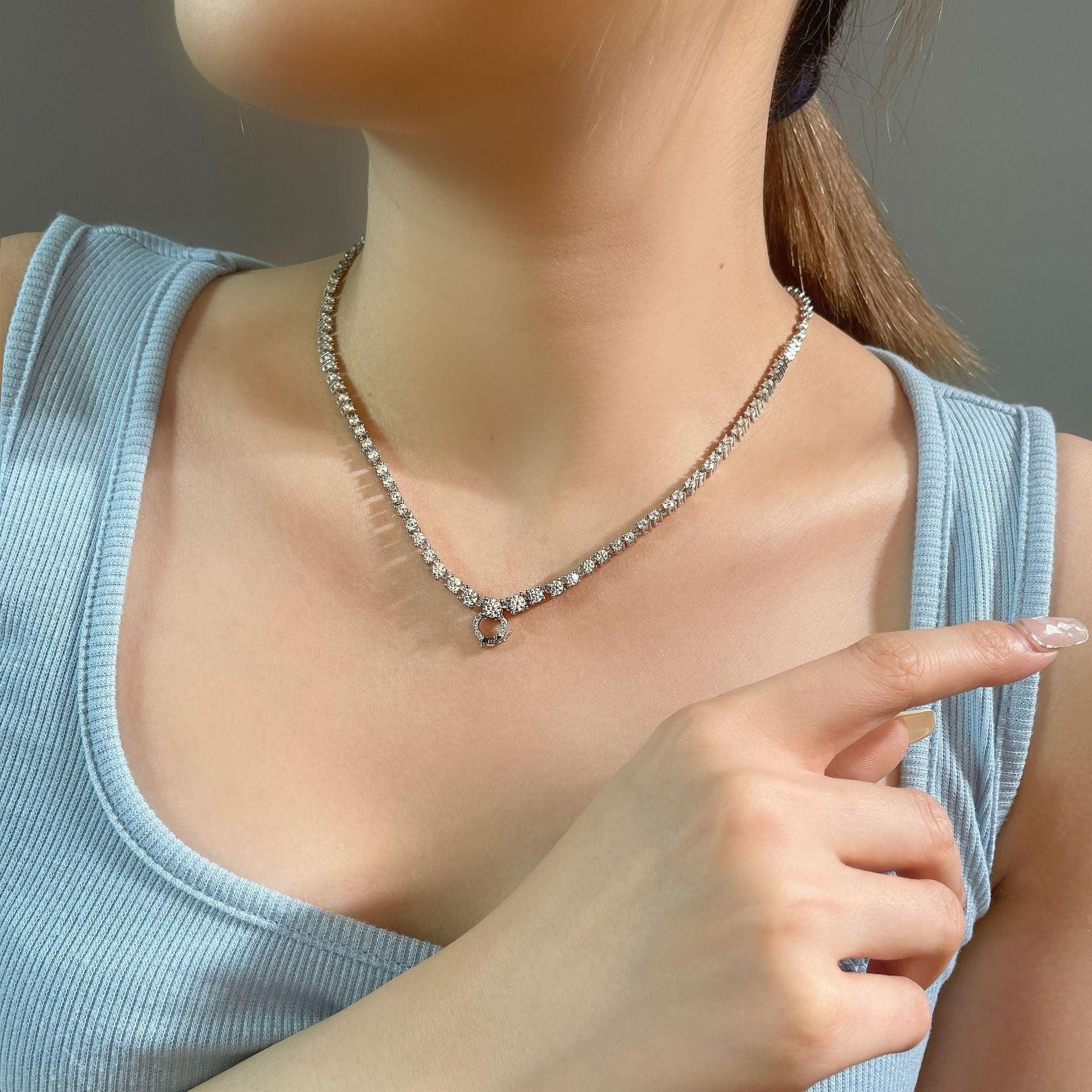 عقد تنس مرصع بالماساتNecklacesمجوهرات ميون