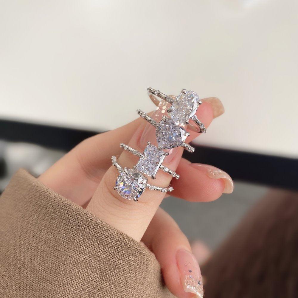 خواتم الجليد من الفضة الراقيةRingsمجوهرات ميون